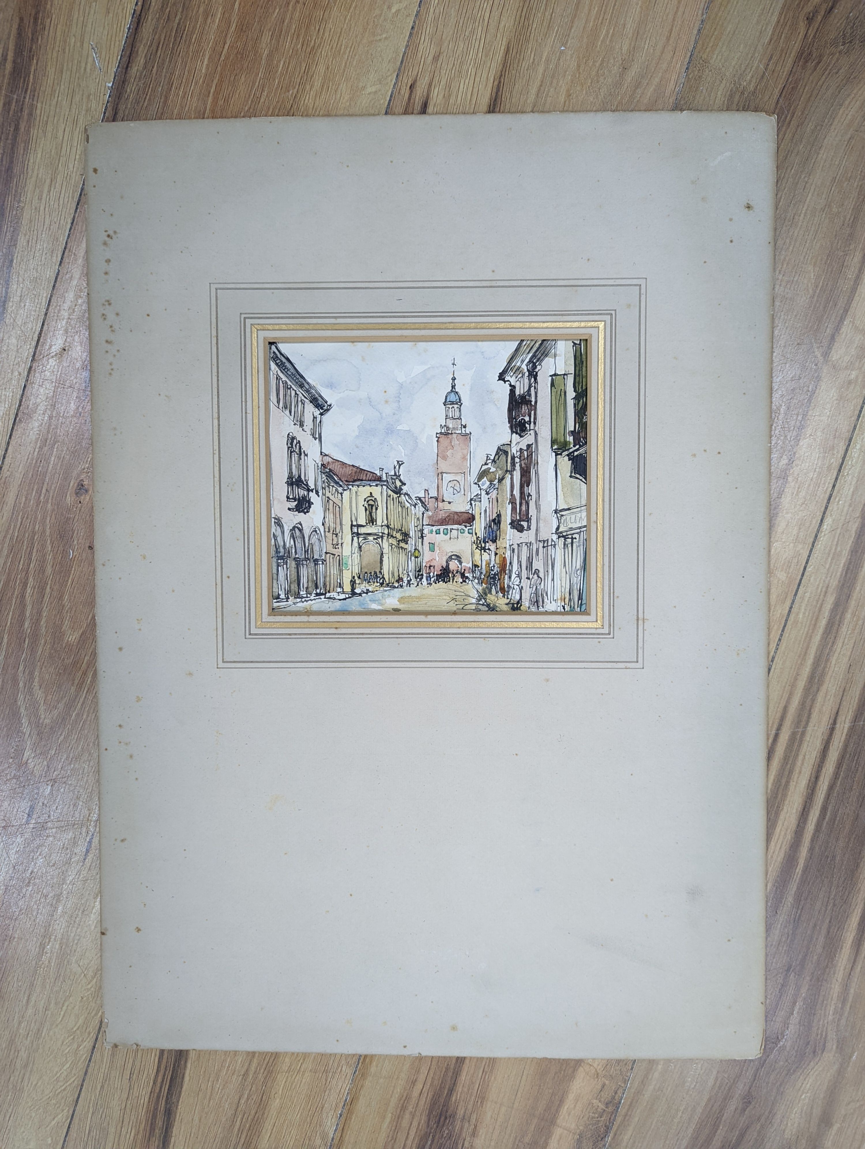 Lord Methuen RA, (1886-1974), watercolour, 'Castelfranco, Veneto', signed and dated August '35, 17 x 20cm. unframed.
